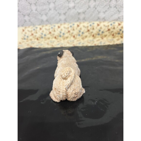Vintage‎ 1984 Stone Critters The Animal Collection Pug Dog Figurine Painted 4" - Picture 4 of 7